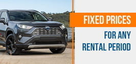 A favorable price for any period of car rental