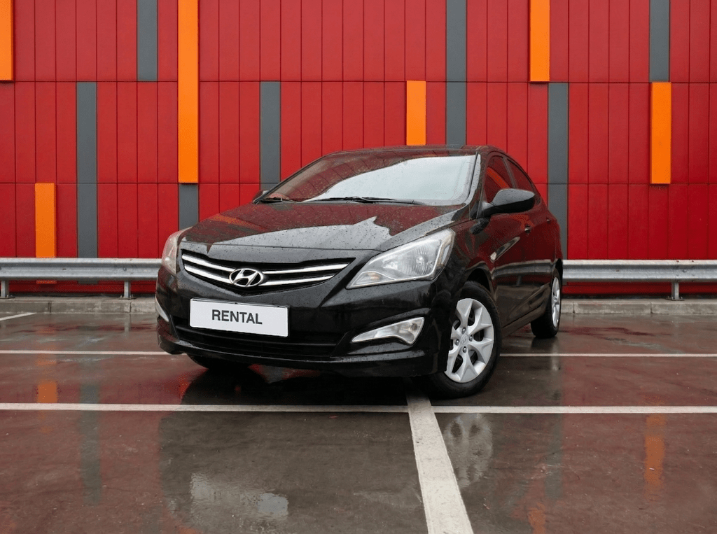 Для аренды по городу Hyundai Accent , вид спереди